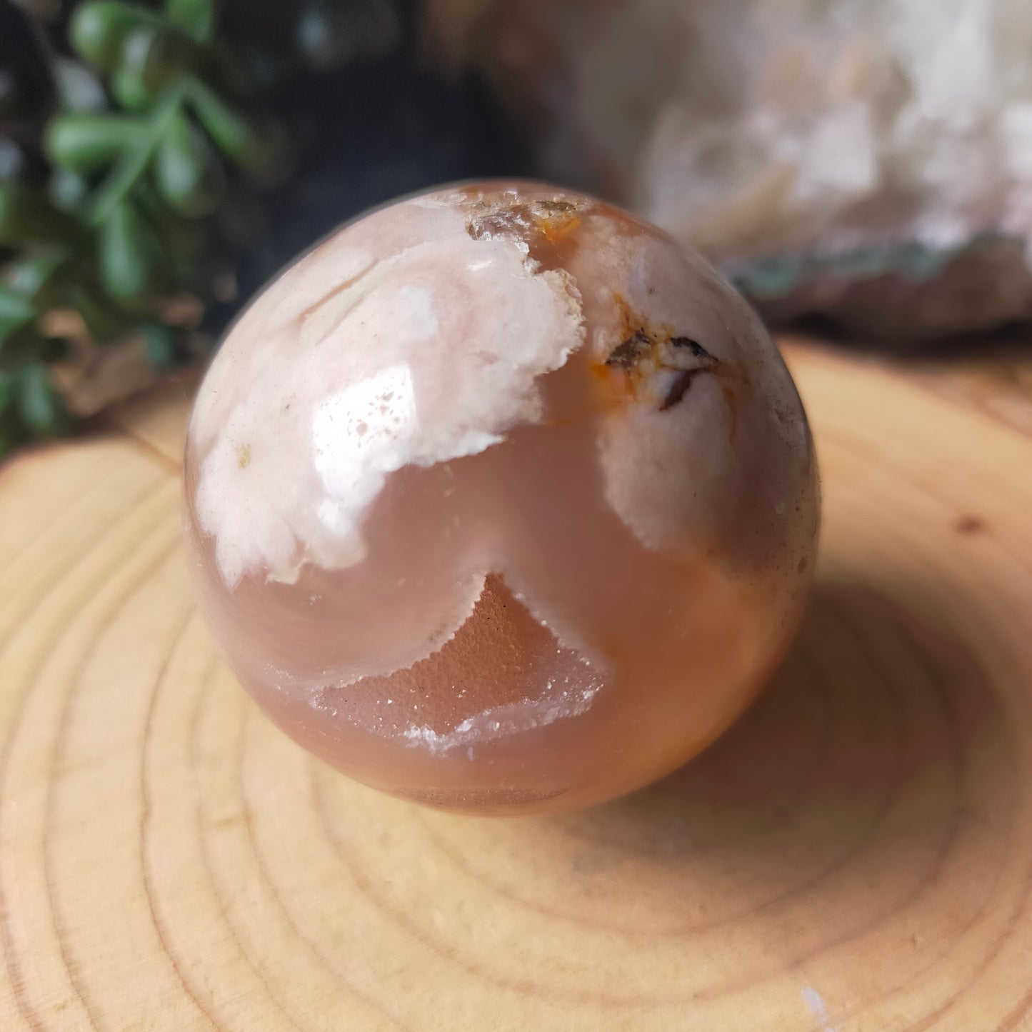 Flower Agate Sphere