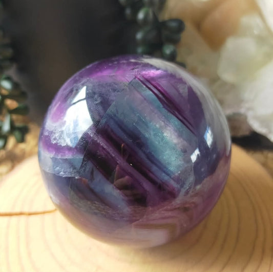 Rainbow Fluorite Sphere