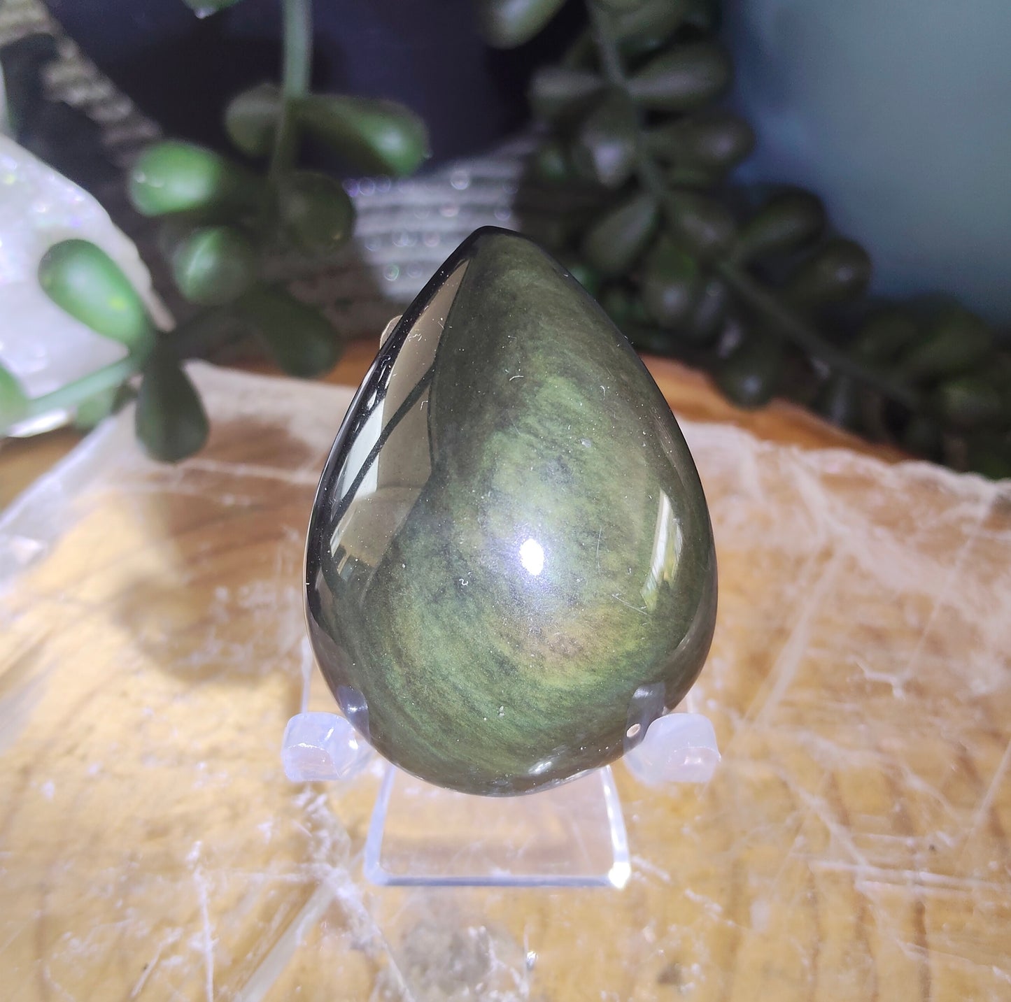 Rainbow Obsidian Teardrops