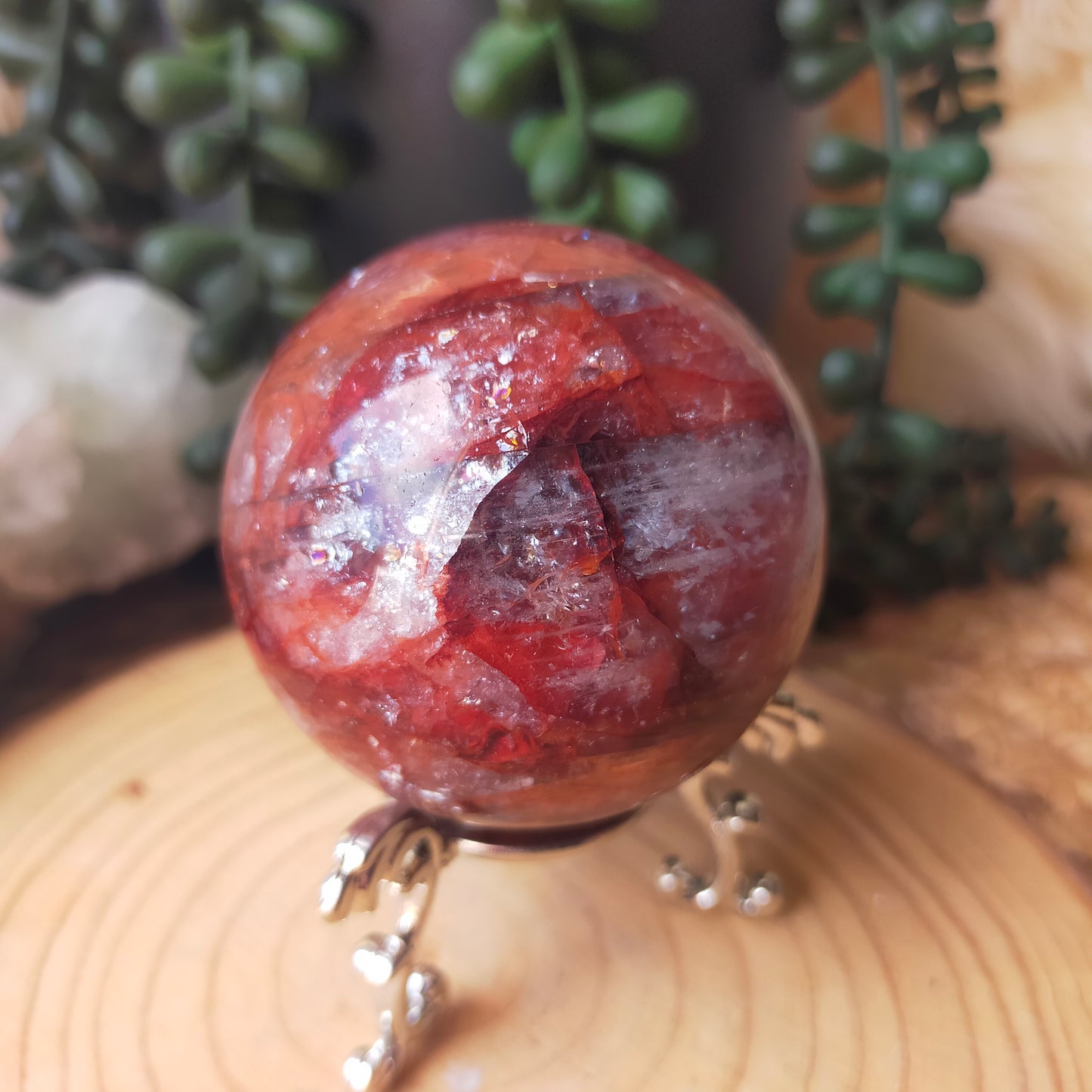 Fire Quartz Sphere