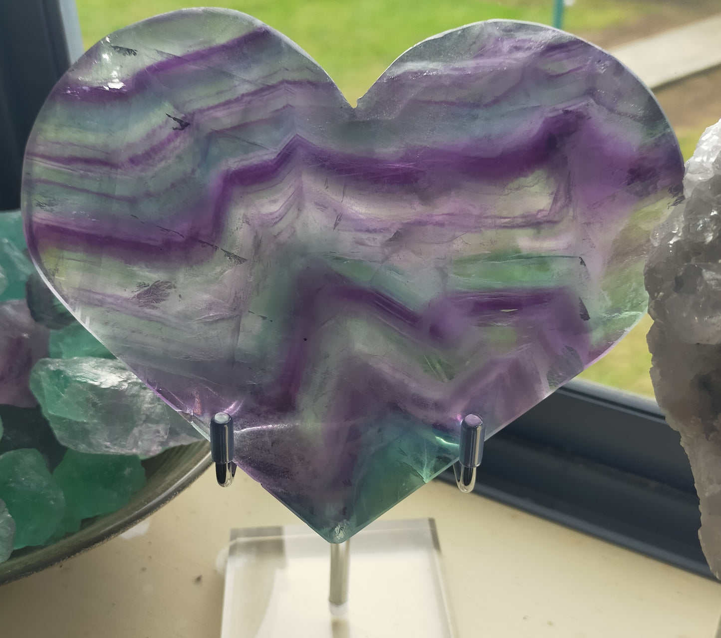 Large Fluorite Heart
