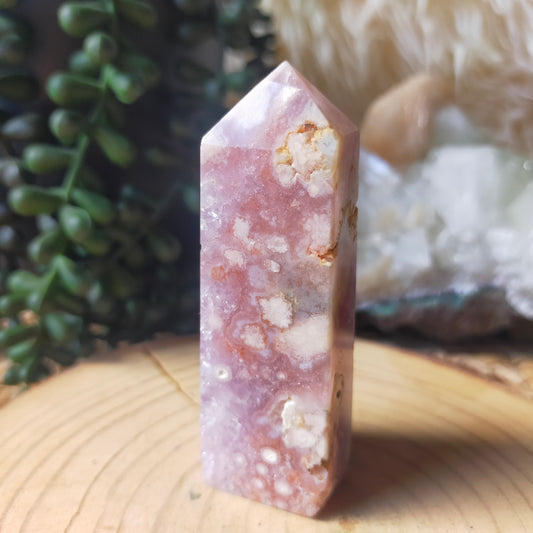 Amethyst/Flower Agate Point