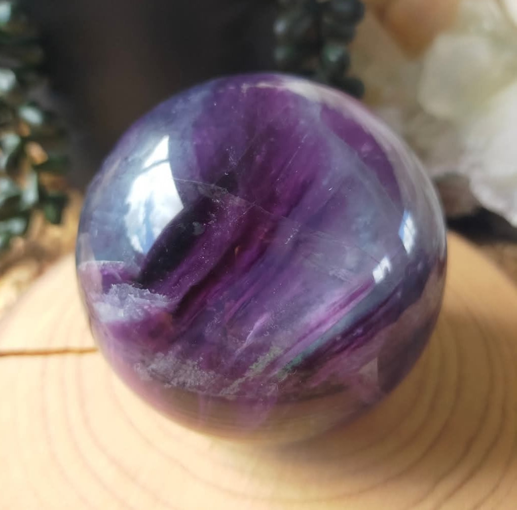 Rainbow Fluorite Sphere