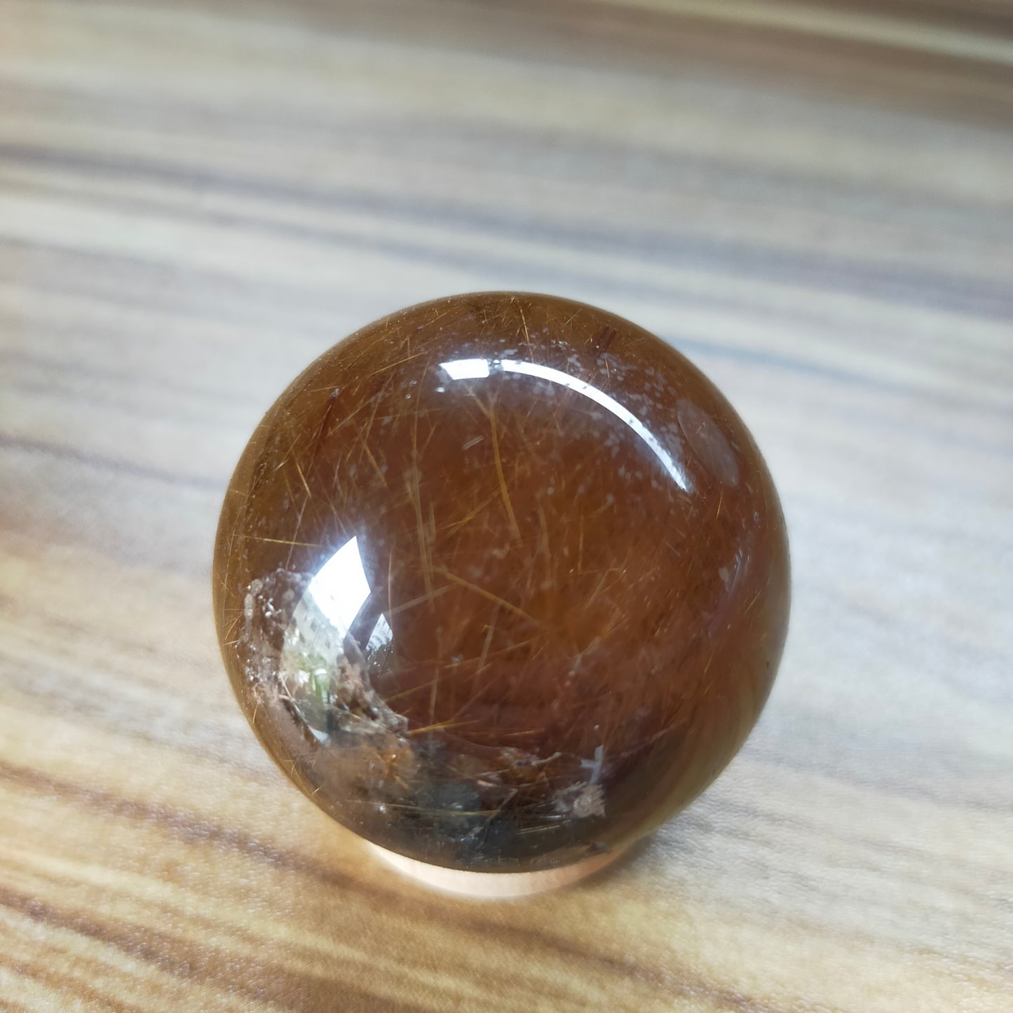 Golden Rutile Quartz Sphere
