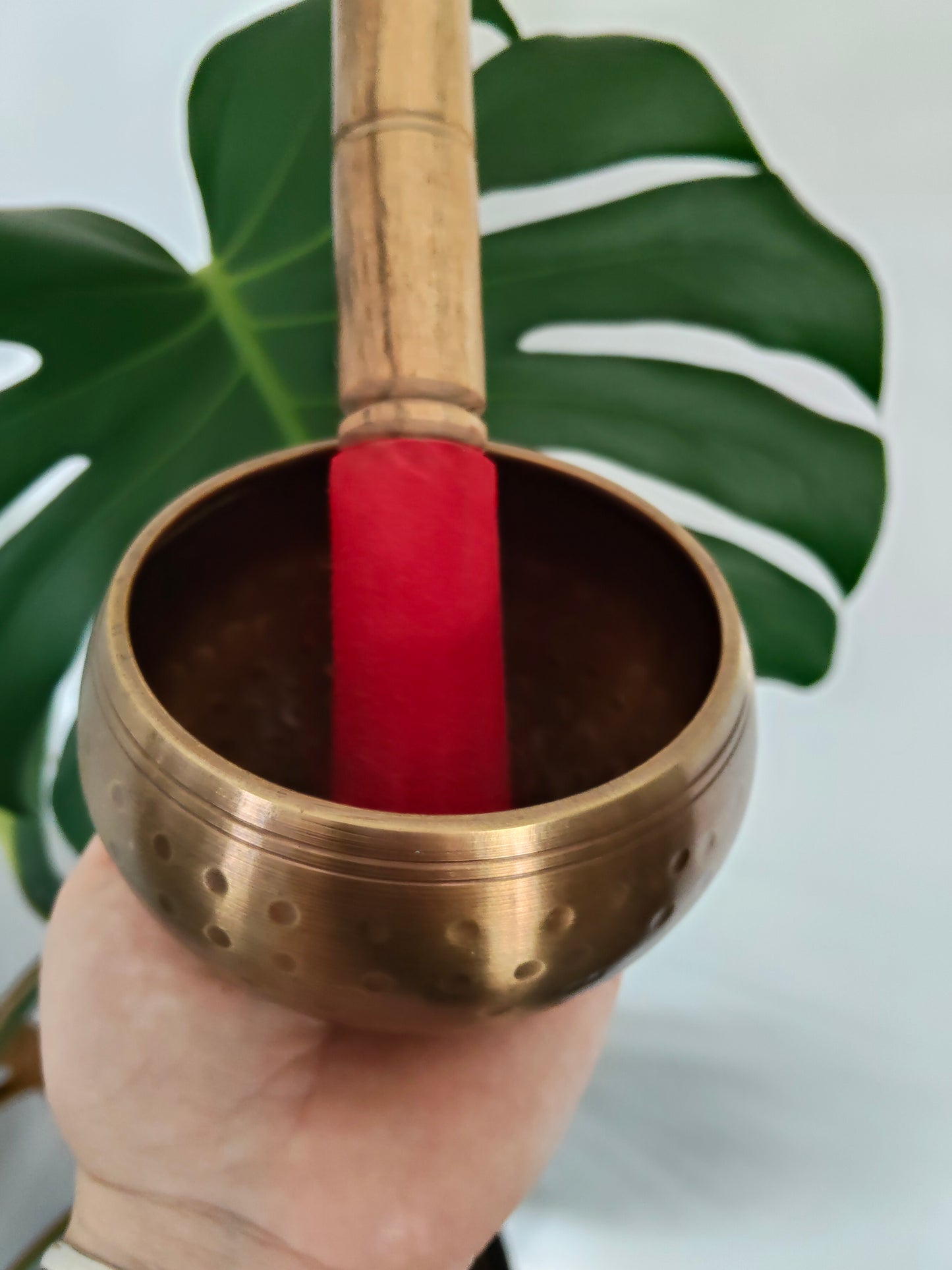 Hand Hammered Brass Singing Bowl Small