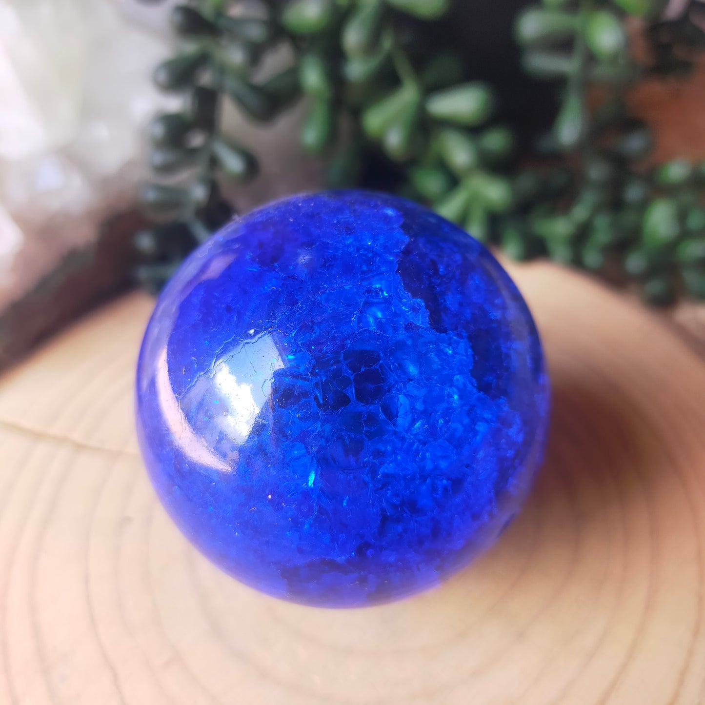 Crackled Glass Sphere