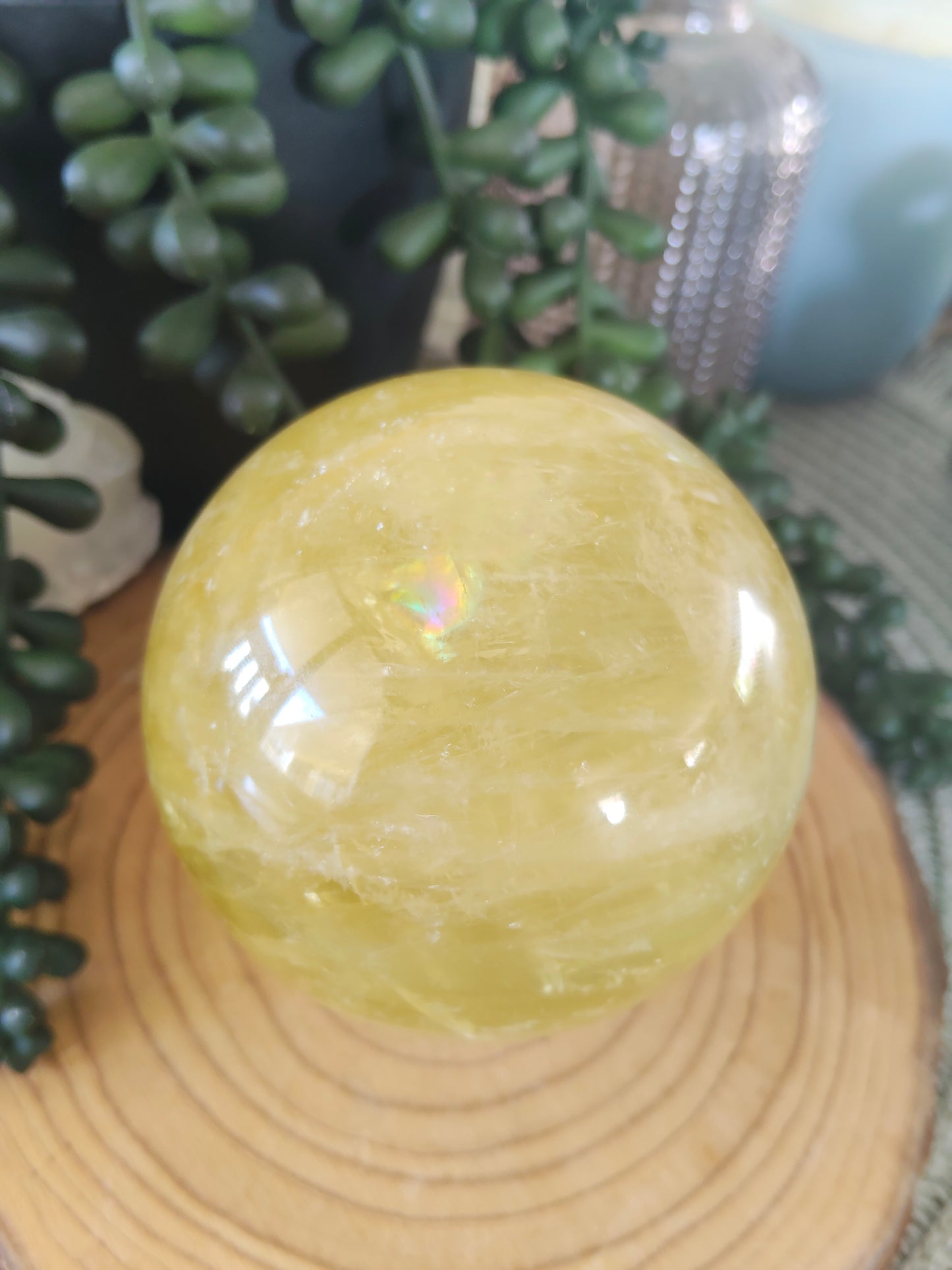 Lemon Quartz Sphere