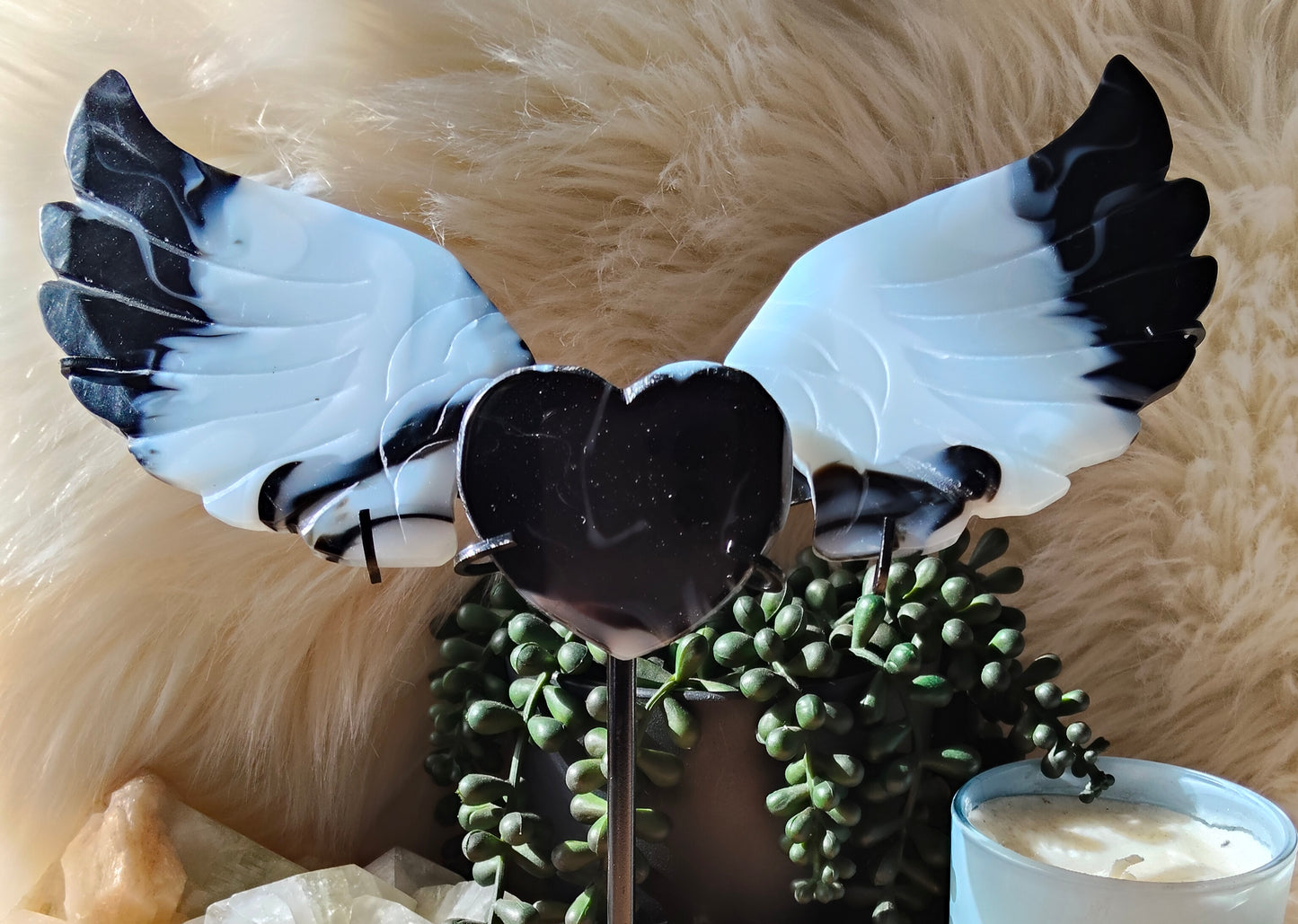 Dyed Agate Wings