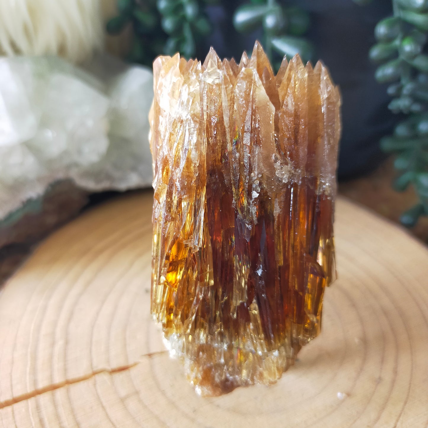 Amber Calcite Specimen