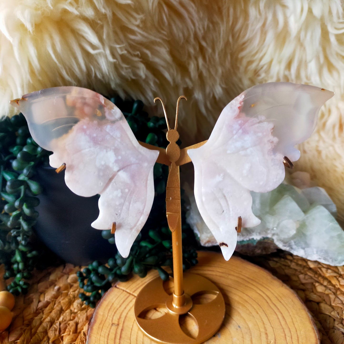 Flower Agate Butterfly Wings