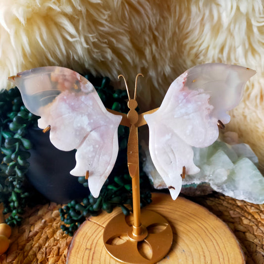 Flower Agate Butterfly Wings