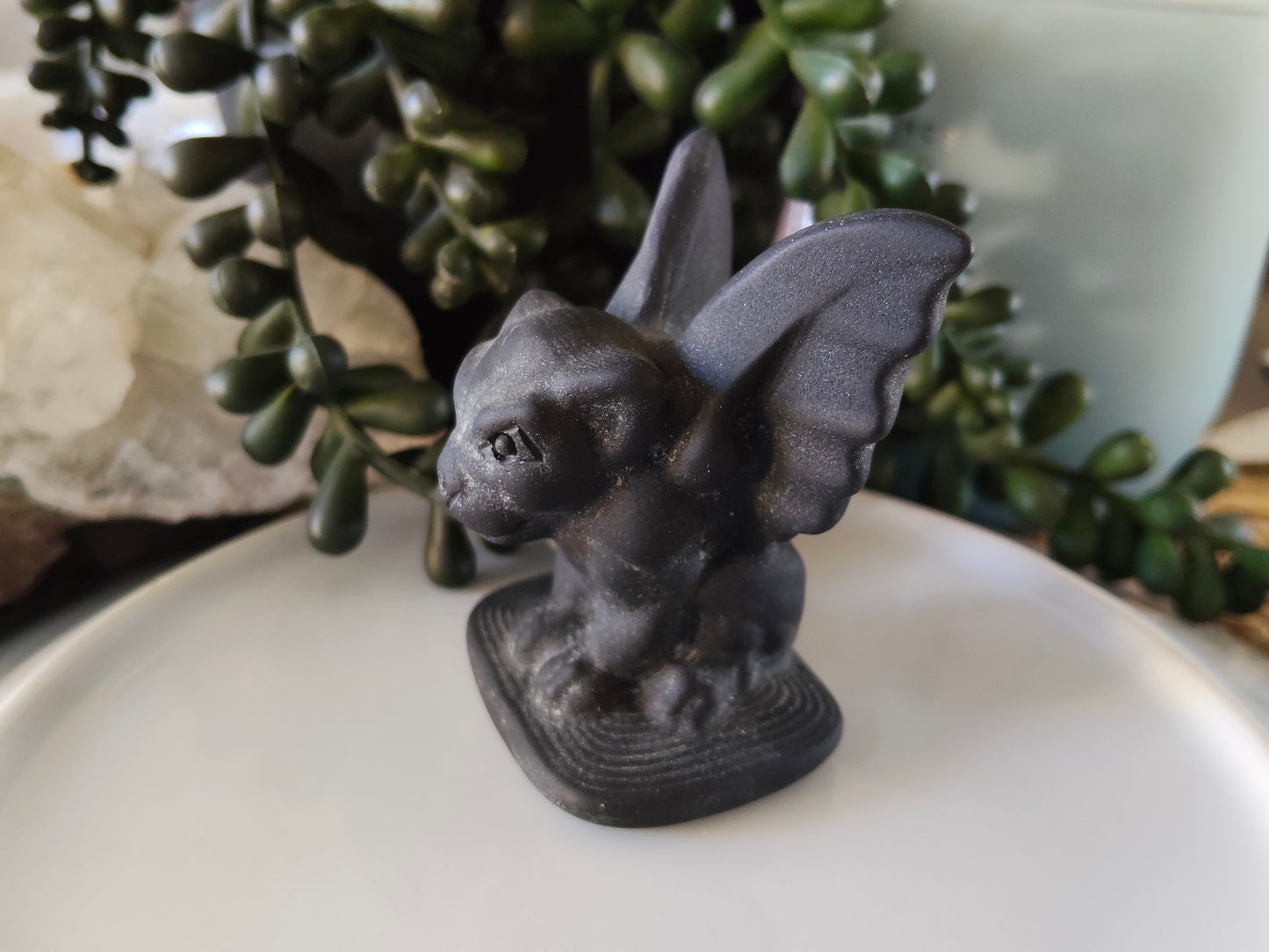 Black Obsidian Gargoyle