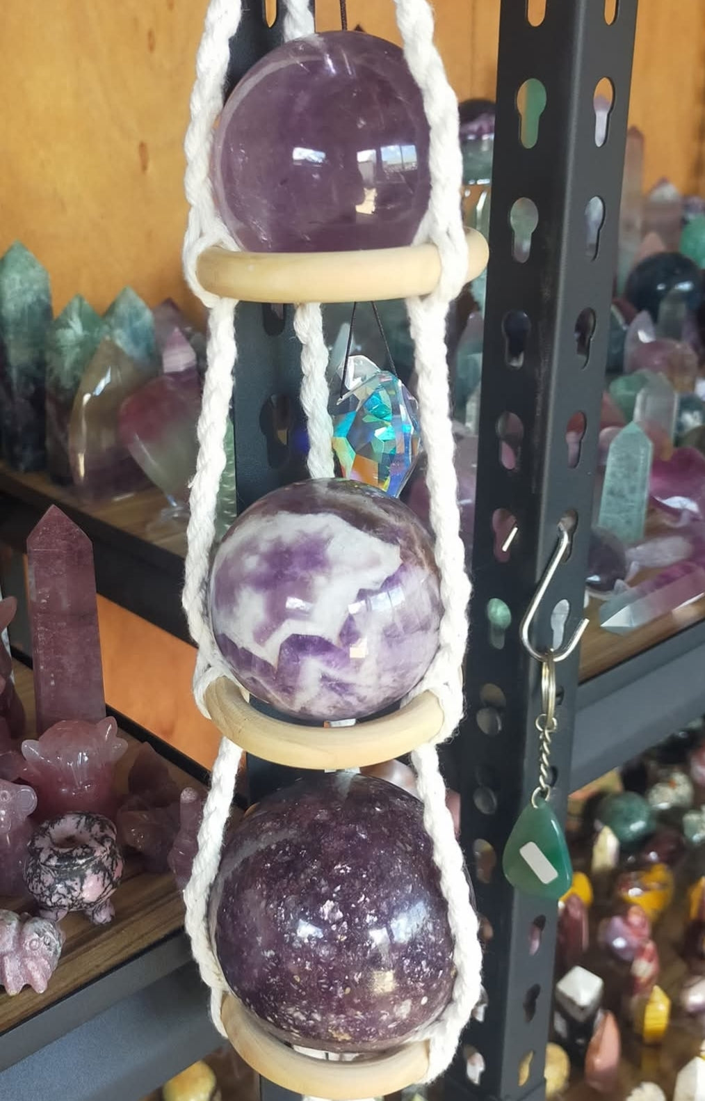 Macrame Sphere Holder