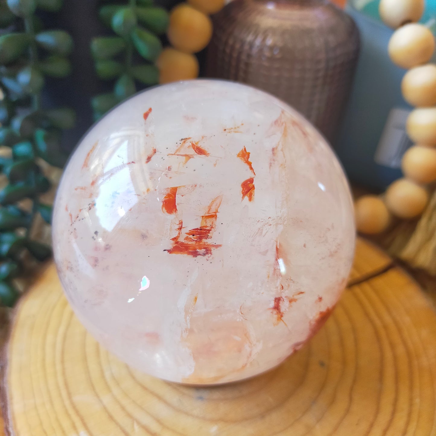 Fire Quartz Sphere