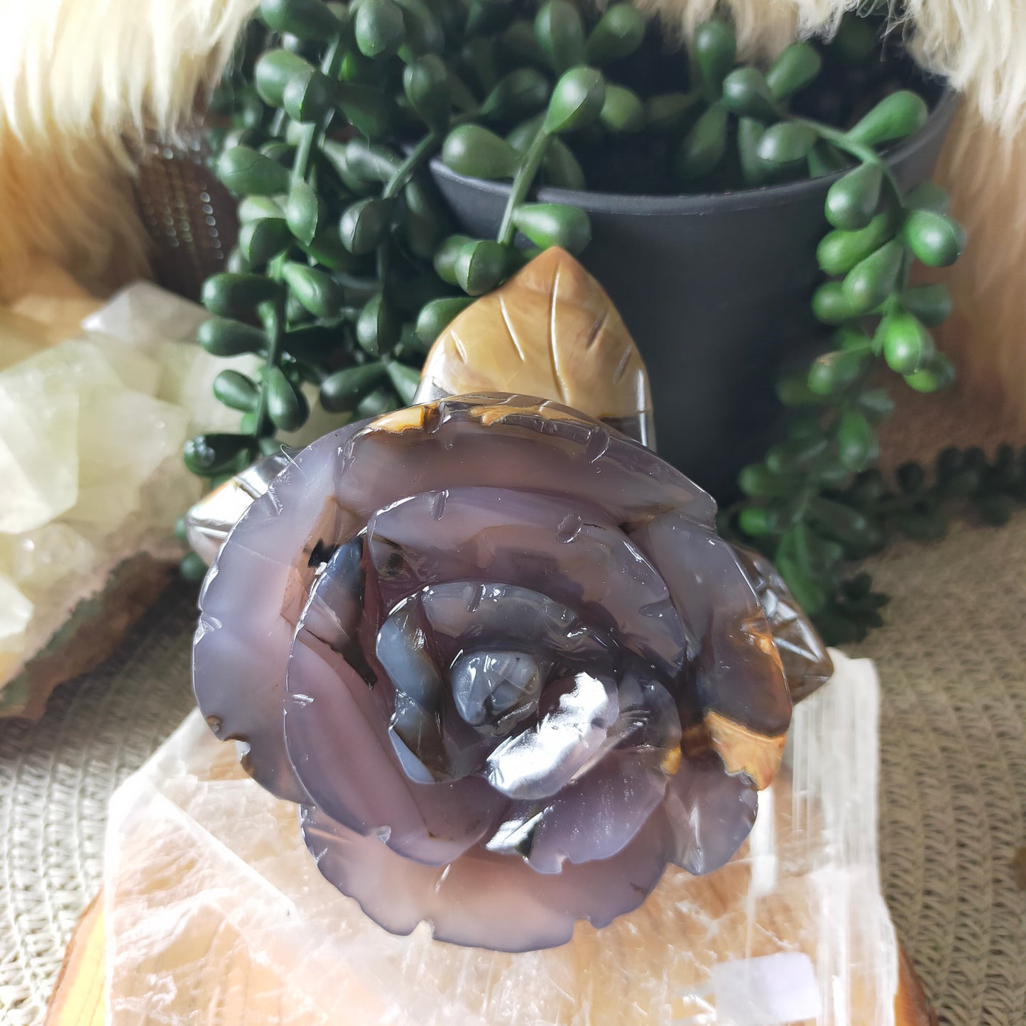 Volcano Agate Flowers