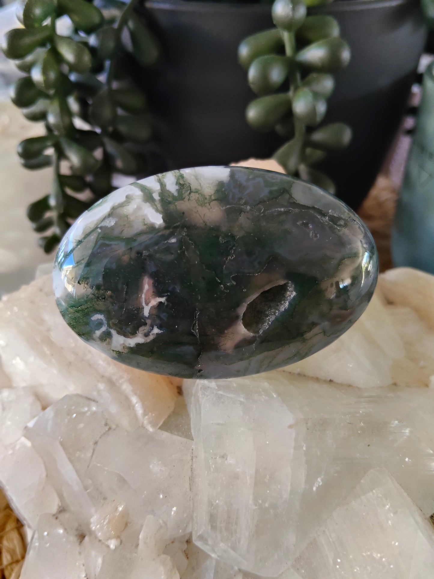 Moss Agate Palmstone