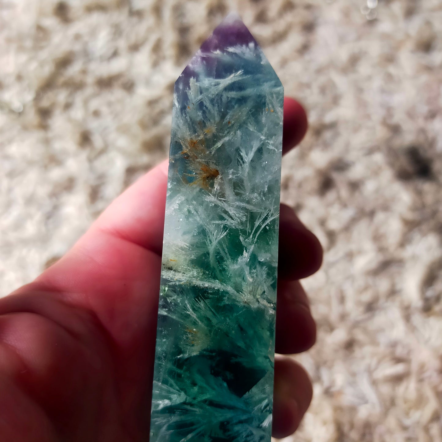 Feather Fluorite Tower